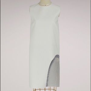 maison margiela denim white dress
